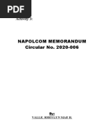 NAPOLCOM MC No. 2020-006