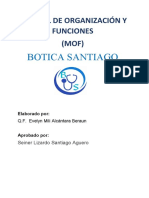 Mof - Manual de Organizacion y Funciones Botica Cruzfarma Plus