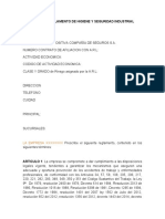 Formato Reglamento de Higiene y Seguridad Industrial