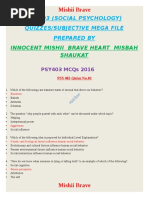 Psy403 Quizzessubjective Mega File