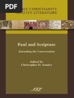 Paul and Scripture Extending The Conversation (Christopher D. Stanley)