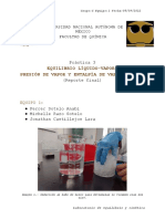 Reporte Práctica 3. Equipo 1 - Equilibrio Líquido-Vapor