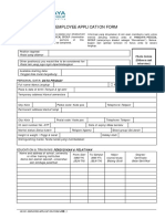 HR-002 Employee Application Form