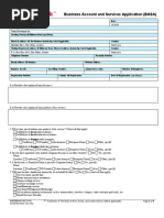 Business Account Services Application