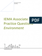 Associate Env PRACTICE Questions 1.0 PDF