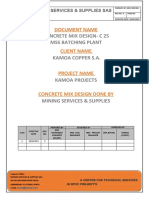 Concrete Mix Design C 25 For Kamoa