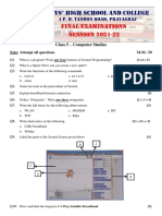 Class 5-Computer Studies Exam ICSE