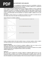 Pearson's Correlation Coefficient