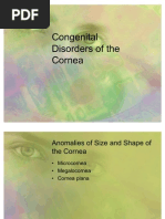 Congenital Disorders of The Cornea