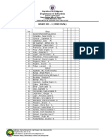 Score Sheet 1 To 6