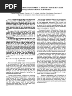 Quality Analysis of Refused-Derived Fuel As Alternative Fuels in The Cement Industry and Its Evaluation On Production