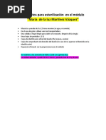 Requisitos para Esterilización en El Modulo