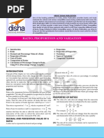 Ratio Proportion and Variation