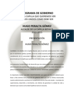 Plan de Gobierno Hugo Peralta Gomez