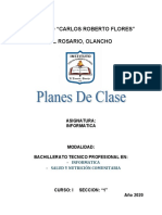 Planes de Clases Informatica 10° - BTP