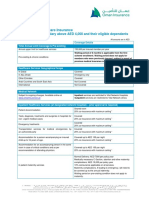 OMAN DHA Plus Table of Benefits (Individuals Dependants) Above 4000