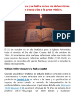 La Luz Maravillosa Que Brilla Sobre Los Adventistas