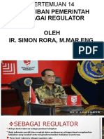 Pertemuan 14 Kewajiban Pemerintah Sebagai Regulator