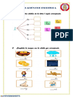 Arrastra Las Silabas de La Letra L Según Corresponda.: Evaluación Pre-Escritura