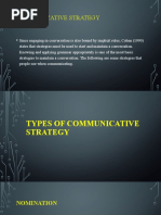 Communicative Strategy