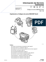 Información de Servicio Camiones: Suplemento A Códigos de Avería EBS/ESP Gen3