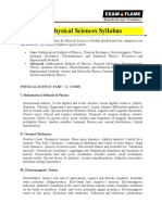 CSIR NET Physical Sciences Syllabus