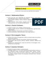 GATE Physics Syllabus