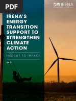 IRENA Energy Transition Climate Action 2022