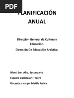 Practica Planificación Anual Teatro Mattia