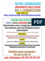 TDs LIAISONS CHIMIQUES FSSM-MARRAKECH 2019-2020