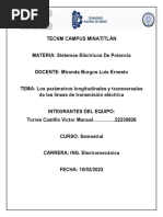 Los Parámetros Longitudinales y Transversales de Las Líneas de Transmisión Eléctrica