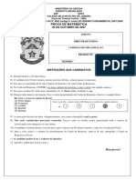 Concurso de Admissão Ao 6o Ano EF Do CMRJ 2007 / 2008