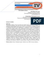 Análise Do Processo de Implantação Do Esocial em Uma Fundação de Apoio