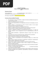 Perfil de Puesto Auxiliar Administrativa