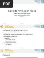 Clase de Nivelación Física TEMA 1