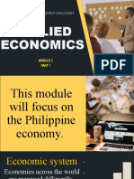 Module 2 The Philippine Economy and Its 21st Century Socioeconomic Challenges