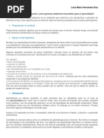 Generar Ambientes Favorables para El Aprendizaje