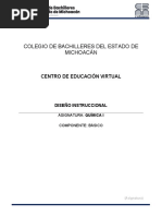 Copia de Diseño Instruccional - QUIMICA - I