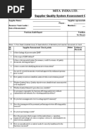 System Audit Check Sheet