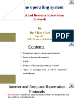 Internet and Resource Reservation Protocols