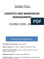 Paper 1 Unit 4 - Transport Management