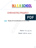 Study of Constituents of An Alloy