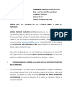 Contesta Demanda de Alimentos. Daniel Guevara