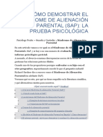 Cómo Demostrar El Síndrome de Alienación Parental