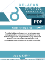 8 KMPI Untuk Akreditasi Lpks