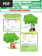 Proporciones para Segundo Grado de Secundaria