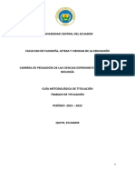 Guía de Titulación Trabajo de Investigación