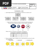 5 Ava - 7º Ano - SIMETRIA