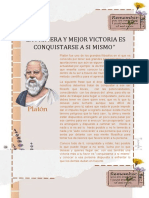 La Primera y Mejor Victoria Es Conquistarse A Si Mismo Platon y Socrates y Aristoteles