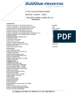 Lista de Útiles Escolares 2023 - 3 Años